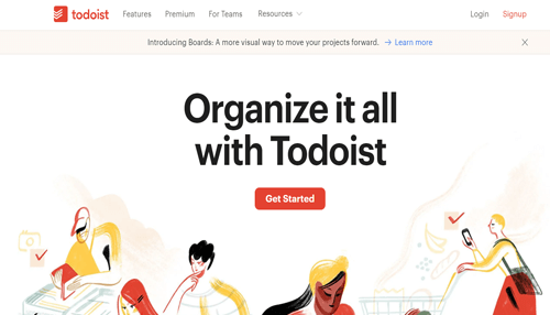 Todoist task management app