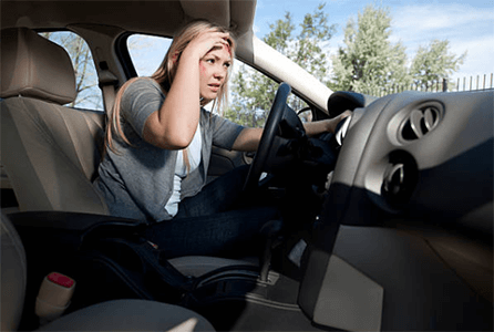 Head injuries in car accident