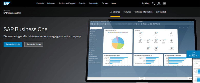 Sap business one best erp software company