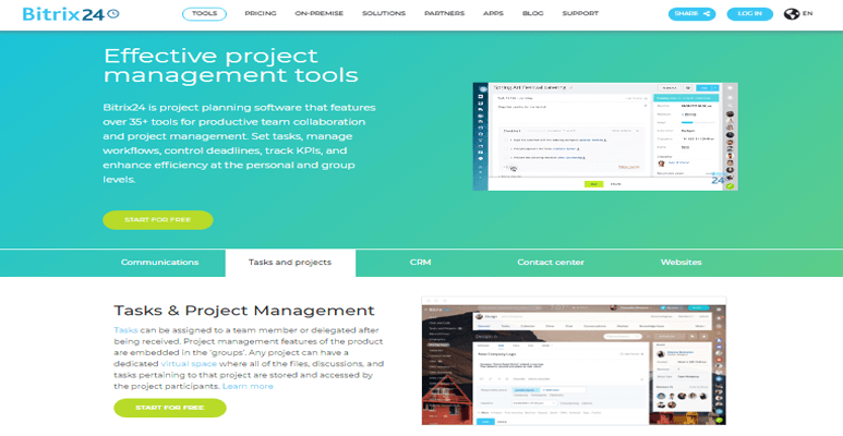 Bitrix24 best open source resource management software