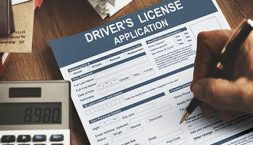 License applications self-employed taxi driver