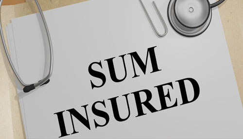 Sum insured opted group health insurance policy