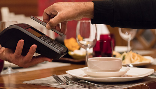 Market the contactless payment system as your payment method social networks
