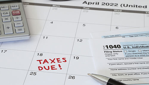 Failing to file specific forms or payments filing business taxes