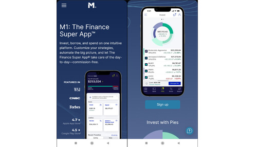 Signing up with m1 finance online brokerage services