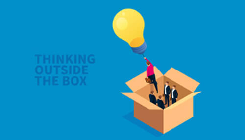 Encourage outside the box thinking hybrid workplace
