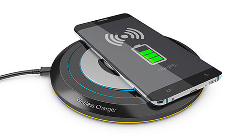 Checking the design of the wireless charger mobile phones