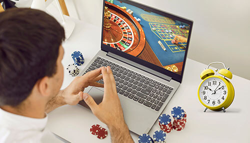 Timekeeping online casino gaming
