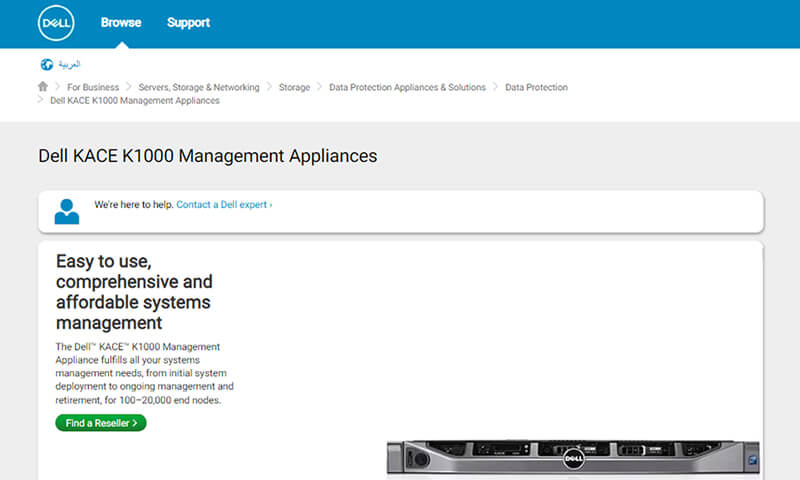 Dell kace k1000 desktop management software