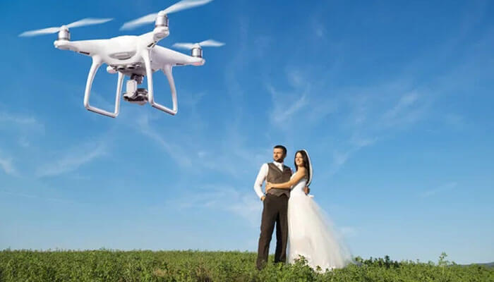 Drones for wedding photography
