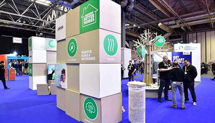 Eco-friendly printing materials exhibition stand design