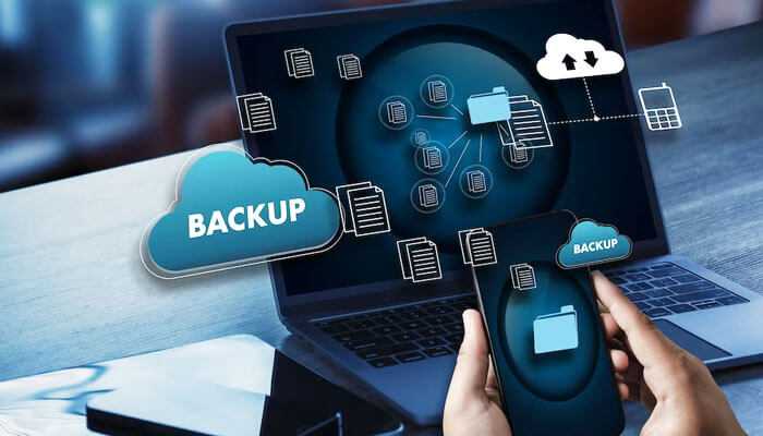 Restore files from a backup