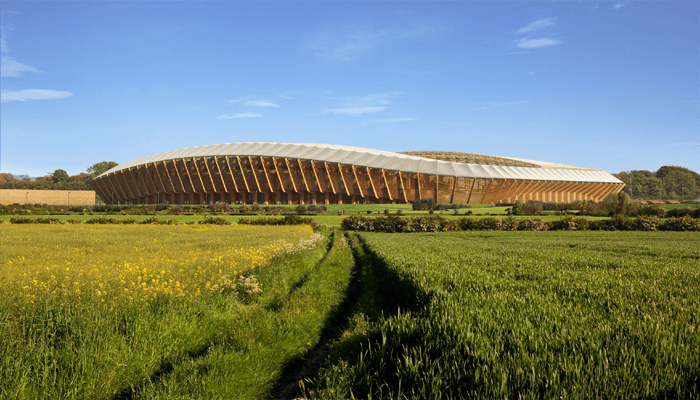 The worlds first wooden stadium