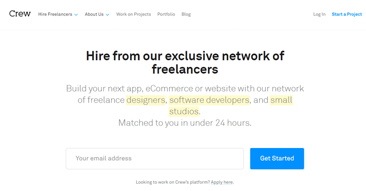 Crew best freelance websites to find work