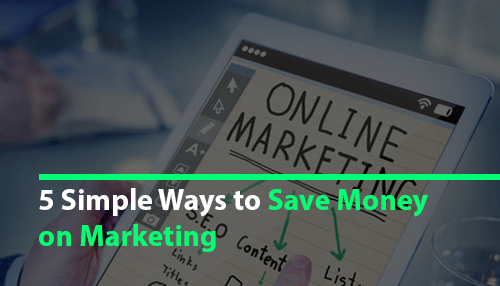 save money on marketing