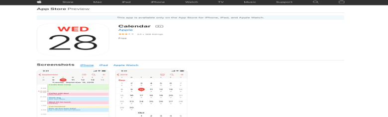 Apple calendar schedule app