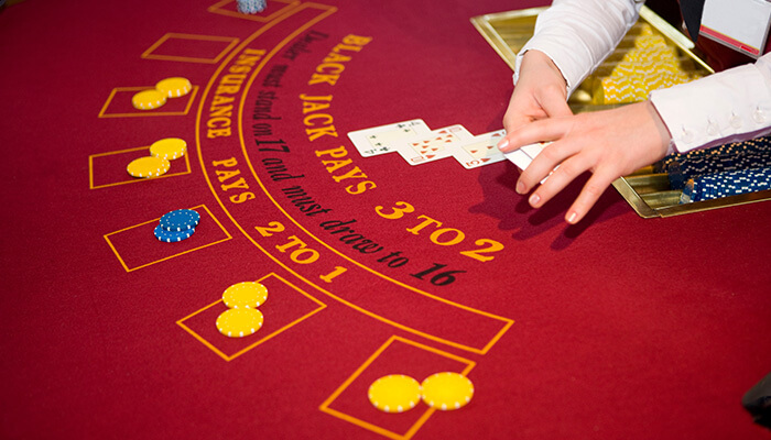 Join a blackjack table and place your bet casino games