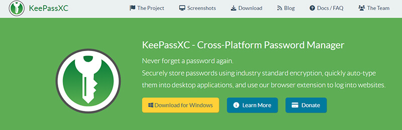 Keepassxc best password manager